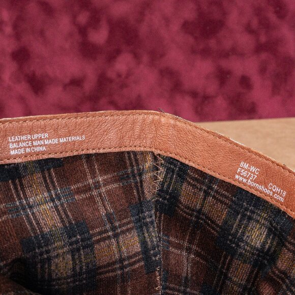 Born Wmn Gibb Distress Brown Leather Wide Calf Riding Equestrian Knee Boots sz 8 - Picture 9 of 10